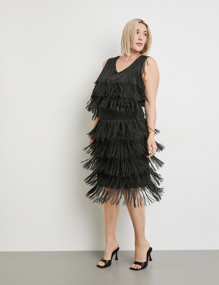 SAMOON Юбка с бахромой