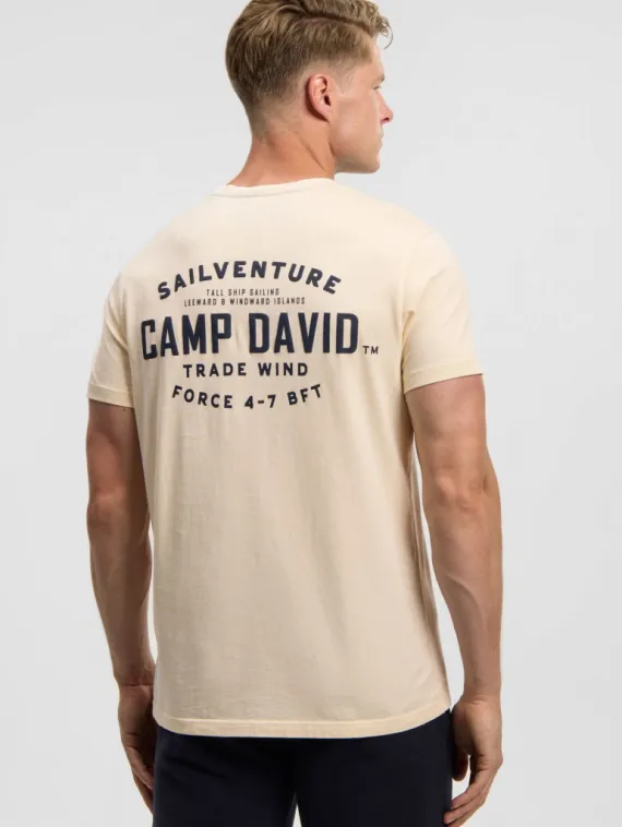 CAMP DAVID Футболка с большим принтом на спине