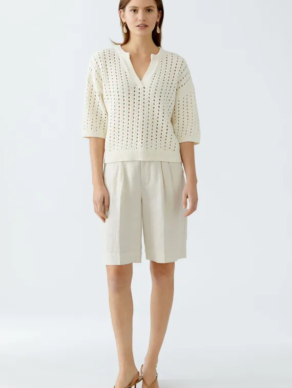 Oui Шорты-бермуды со складками