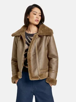 TAIFUN Куртка с искусственным мехом