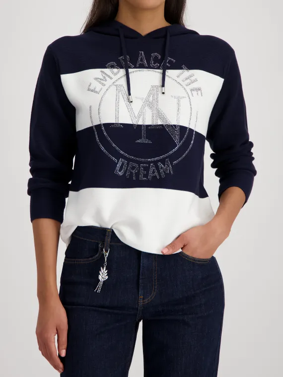 MONARI Джемпер с декоративной эмблемой