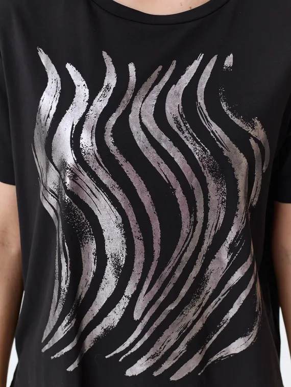 BULMER Футболка с металлизированным принтом