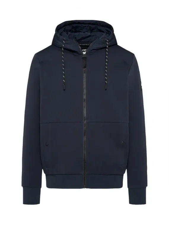 CAMP DAVID Куртка-свитшот с нейлоновым капюшоном