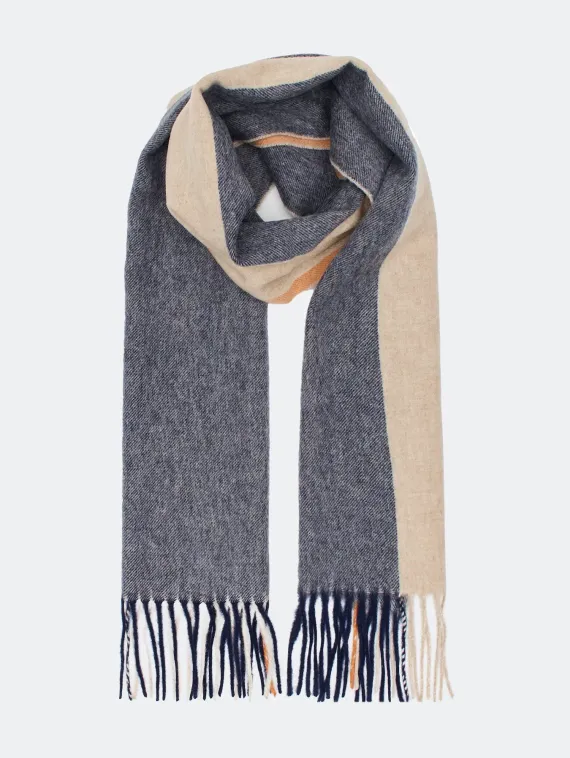 BULMER Шарф в клетку из 100% шерсти