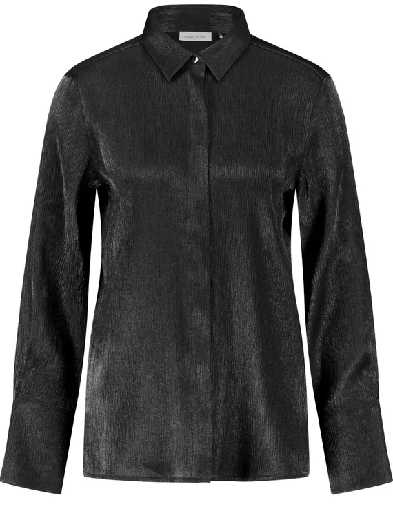 GERRY WEBER Блуза атласная черная