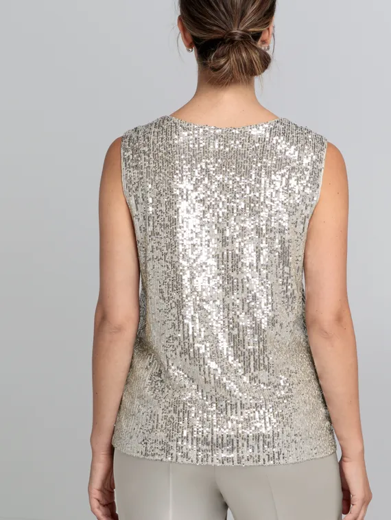 BIANCA Топ с пайетками
