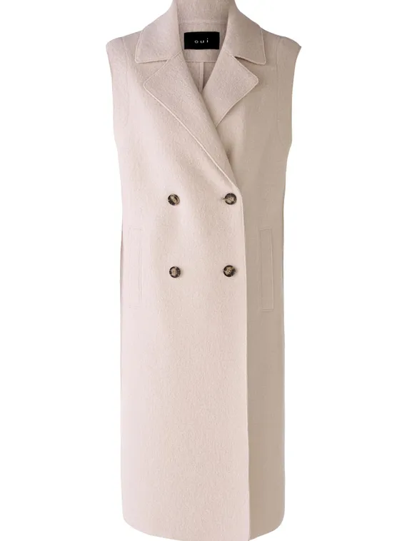 Oui Жилет из итальянской шерсти