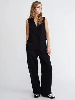 Oui Жилет из вискозного джерси