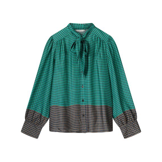 SUMMUM Блуза со съемным бантом