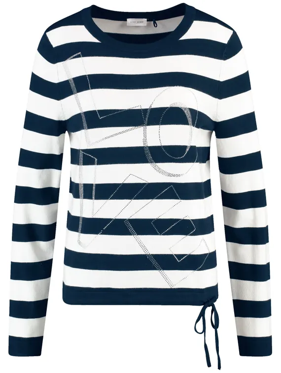 GERRY WEBER Джемпер тонкий в полоску