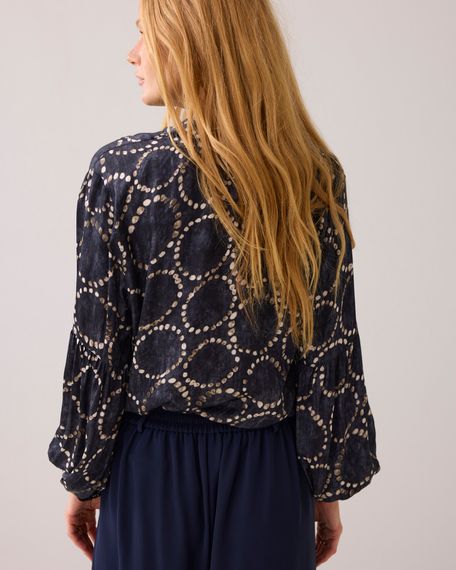 SUMMUM Блестящий топ с принтом