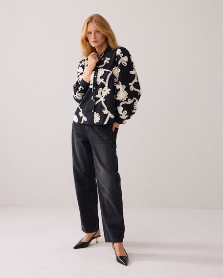 SUMMUM Блузка с цветочной лентой