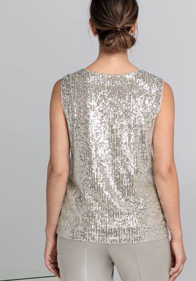 BIANCA Топ с пайетками