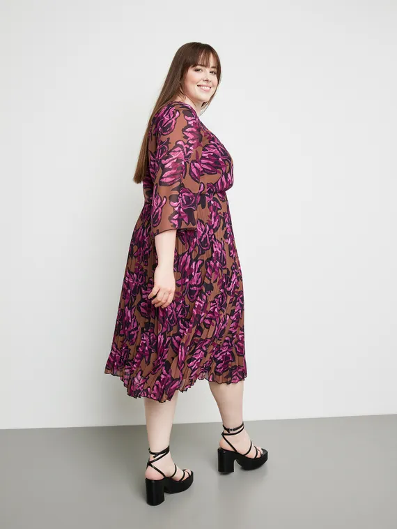 SAMOON Платье с плиссированной юбкой