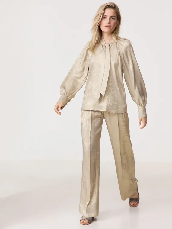 TAIFUN Блуза с золотистым мерцанием