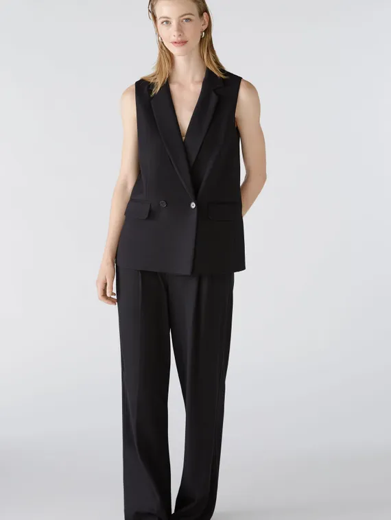 Oui Жилет из вискозного джерси