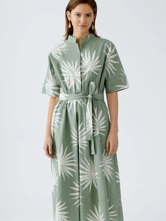 Oui Платье из хлопкового поплина