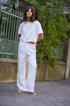 Oui Брюки широкие льняные