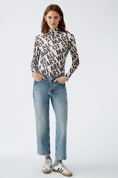 Oui Блуза сетчатая