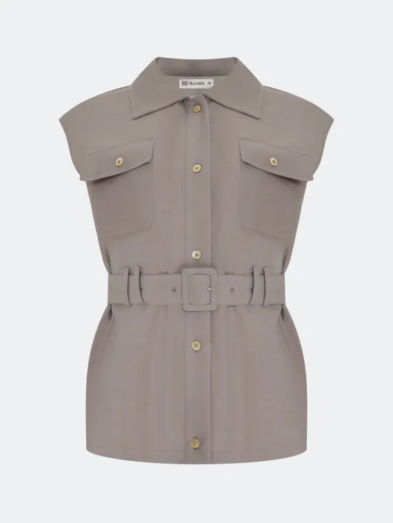 BULMER Блузка-жилет из тенселя