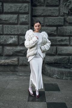 BULMER Пуховая куртка с меховым воротником