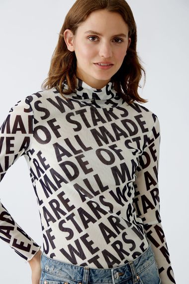 Oui Блуза сетчатая