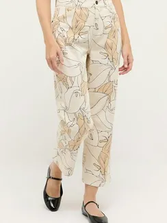 ANGELS Брюки-чиносы с цветочным принтом