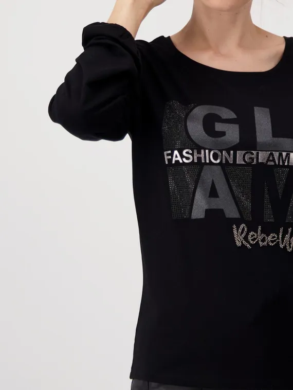 MONARI Футболка черная с надписью