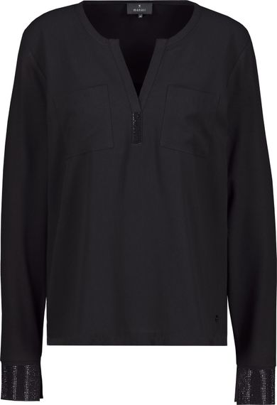 MONARI Креповая блуза со стразами