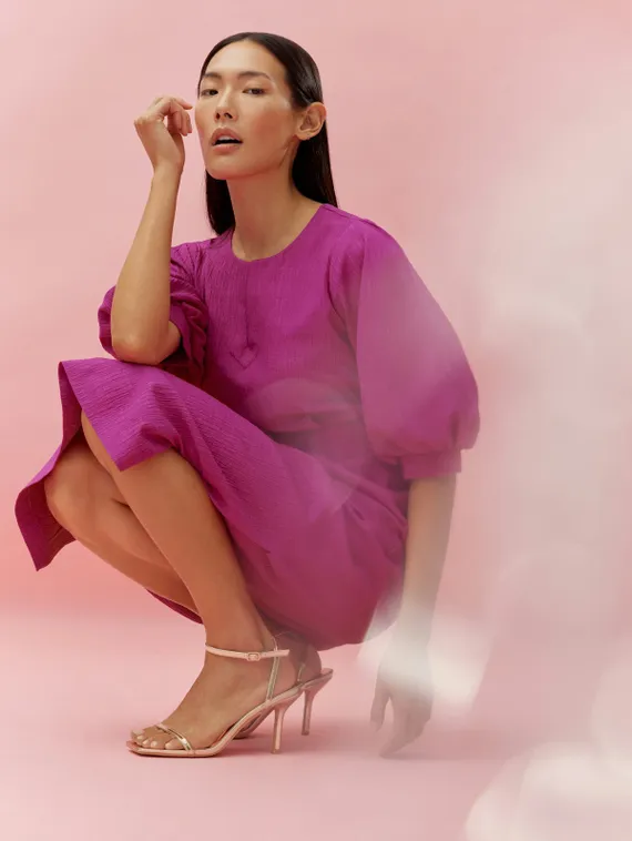 TAIFUN Платье с объемными рукавами