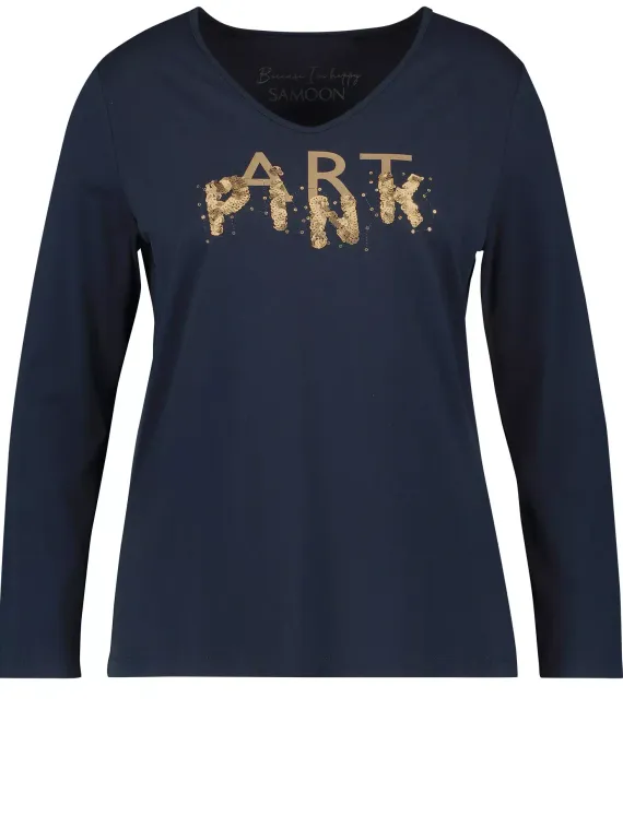 SAMOON Футболка с длинным рукавом