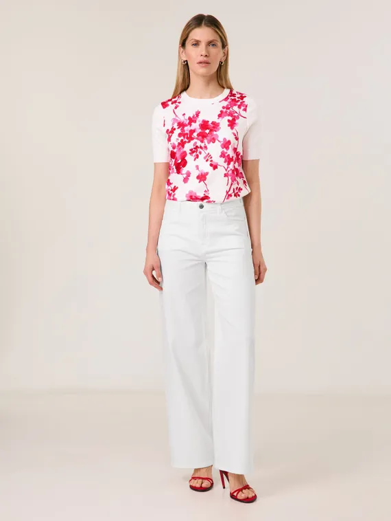 TAIFUN Джинсы белые