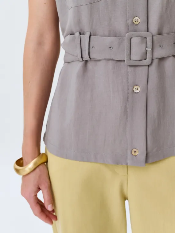 BULMER Блузка-жилет из тенселя