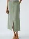 Oui Юбка макси льняная