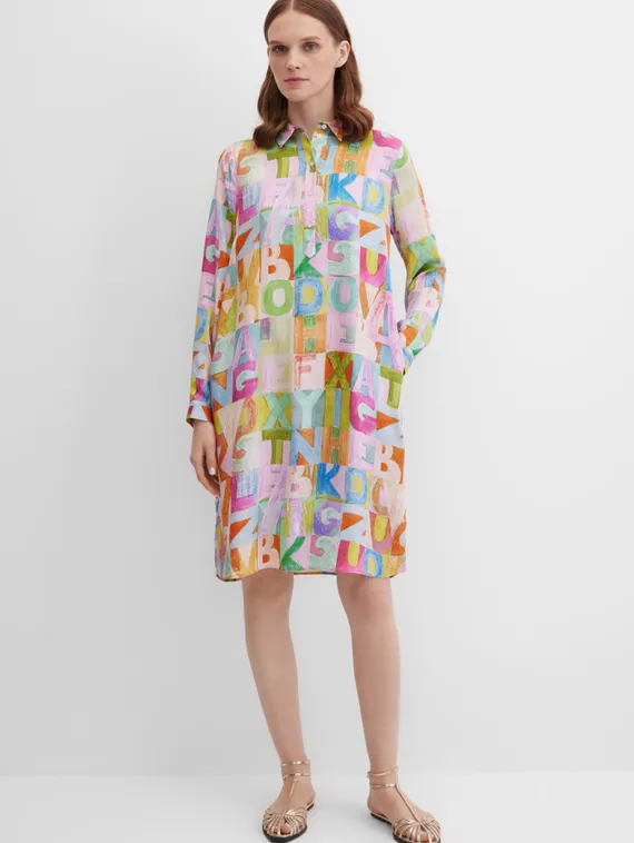 Elisa.and.me Платье-рубашка с абстрактным принтом