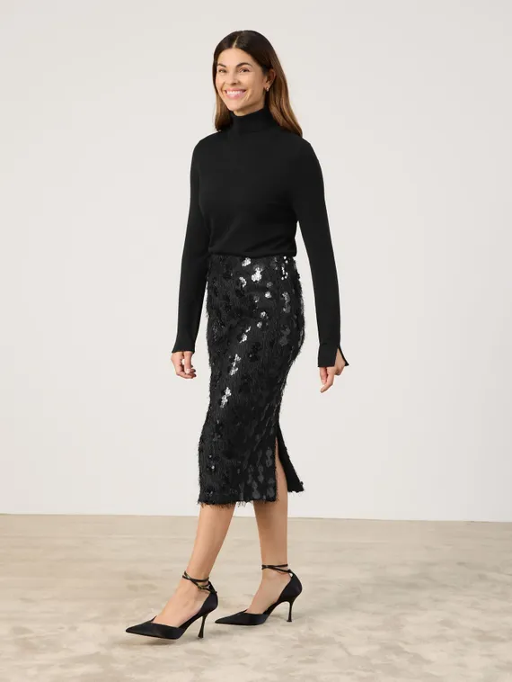 GERRY WEBER Юбка с бахромой и пайетками