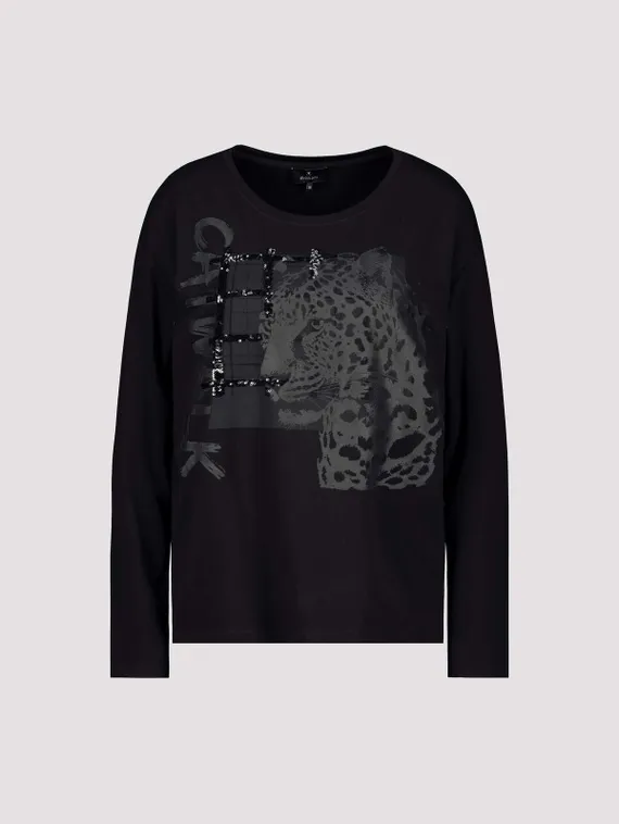 MONARI Футболка с принтом и пайетками