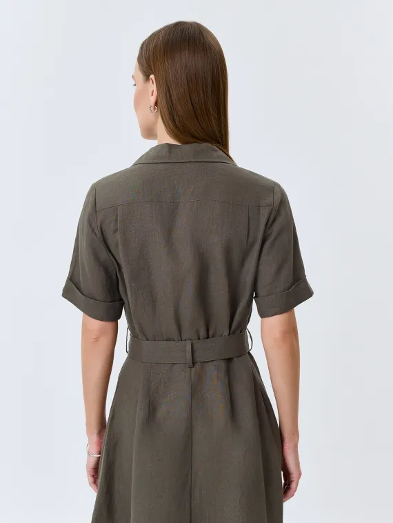 BULMER Платье-рубашка из 100% льна