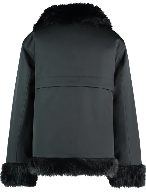 GERRY WEBER Куртка из хлопка с искусственным мехом