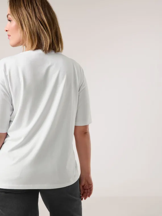 SAMOON Футболка с надписью из страз