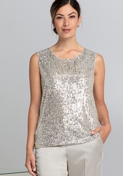 BIANCA Топ с пайетками