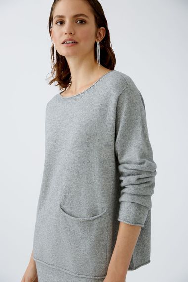 Oui Тонкий пуловер из смеси шерсти