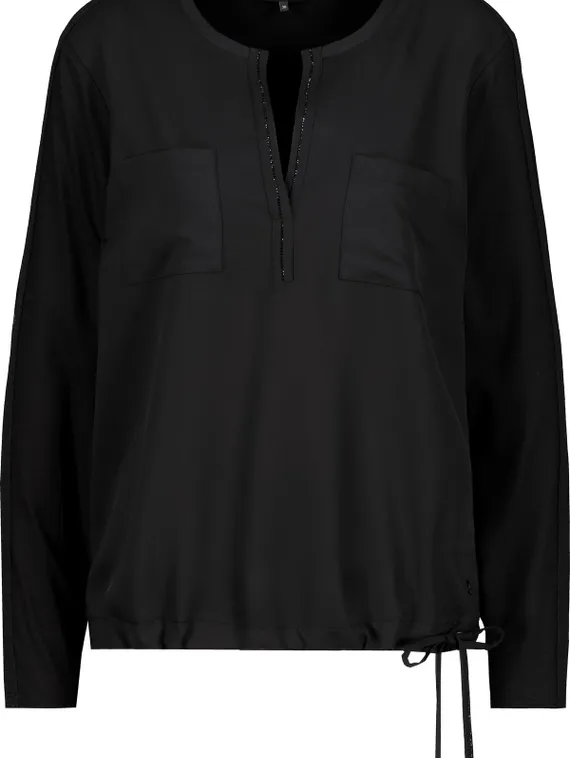 MONARI Блузка со стразами черная