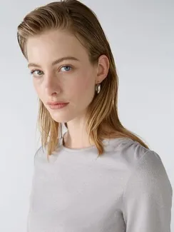 Oui Футболка из эластичной вискозы