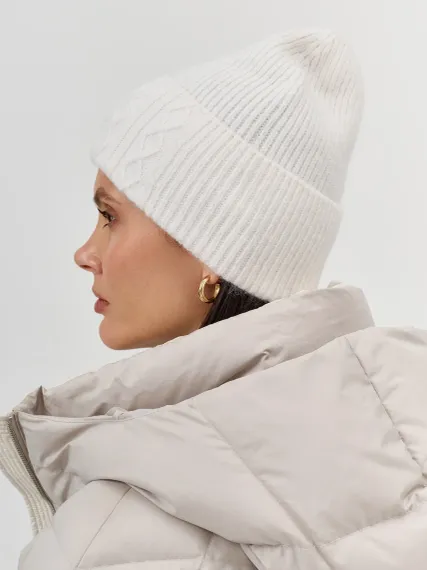 BULMER Шапка-бини с декором &quot;косы&quot;