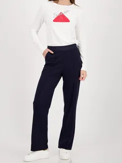 MONARI Брюки с блестящей полосой на поясе