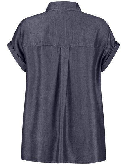 SAMOON Блуза в джинсовом стиле