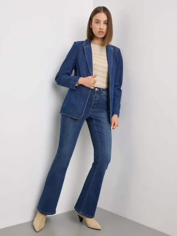 TAIFUN Пиджак джинсовый