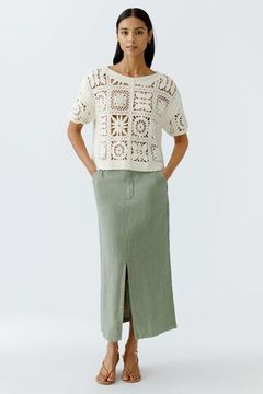 Oui Юбка макси льняная