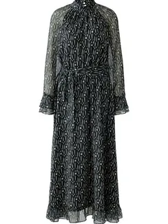 Oui Платье макси с принтом